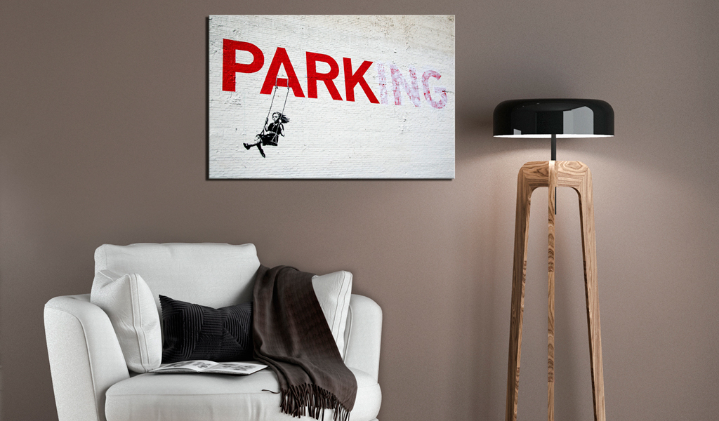 Obraz - Parking Girl Swing by Banksy 90x60 cm