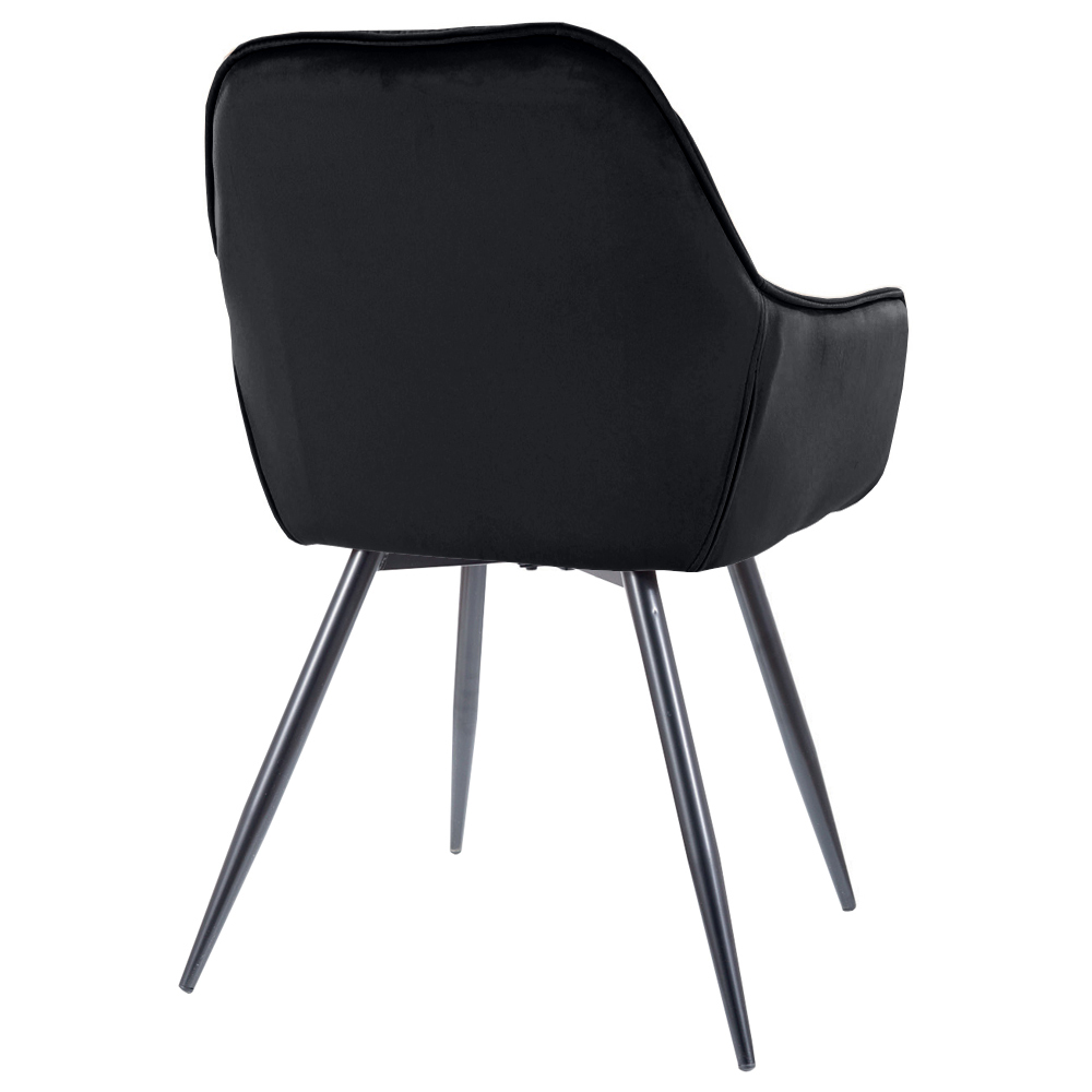 Krzesło tapicerowane Adopely czarne