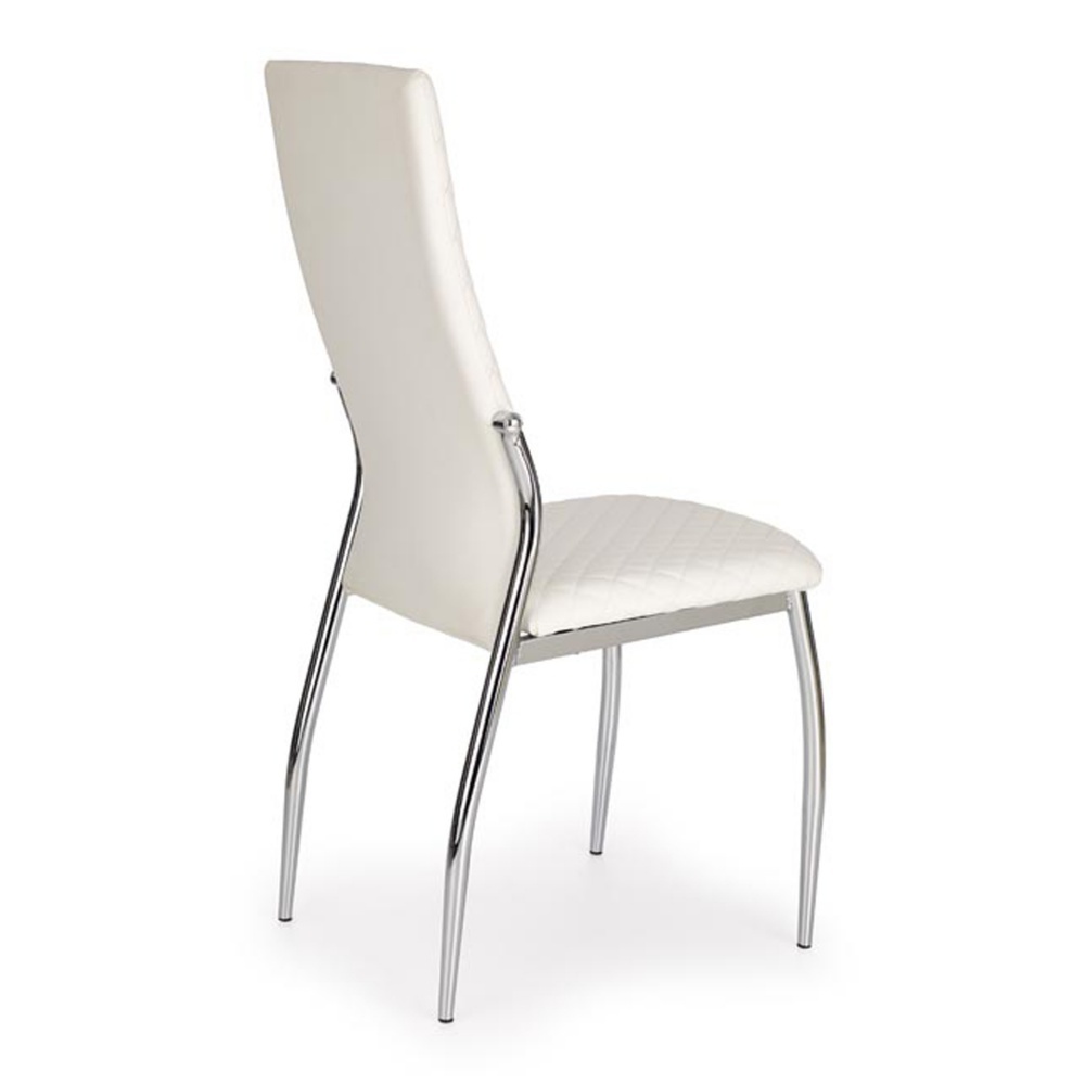 Krzesło tapicerowane Soria białe pikowane