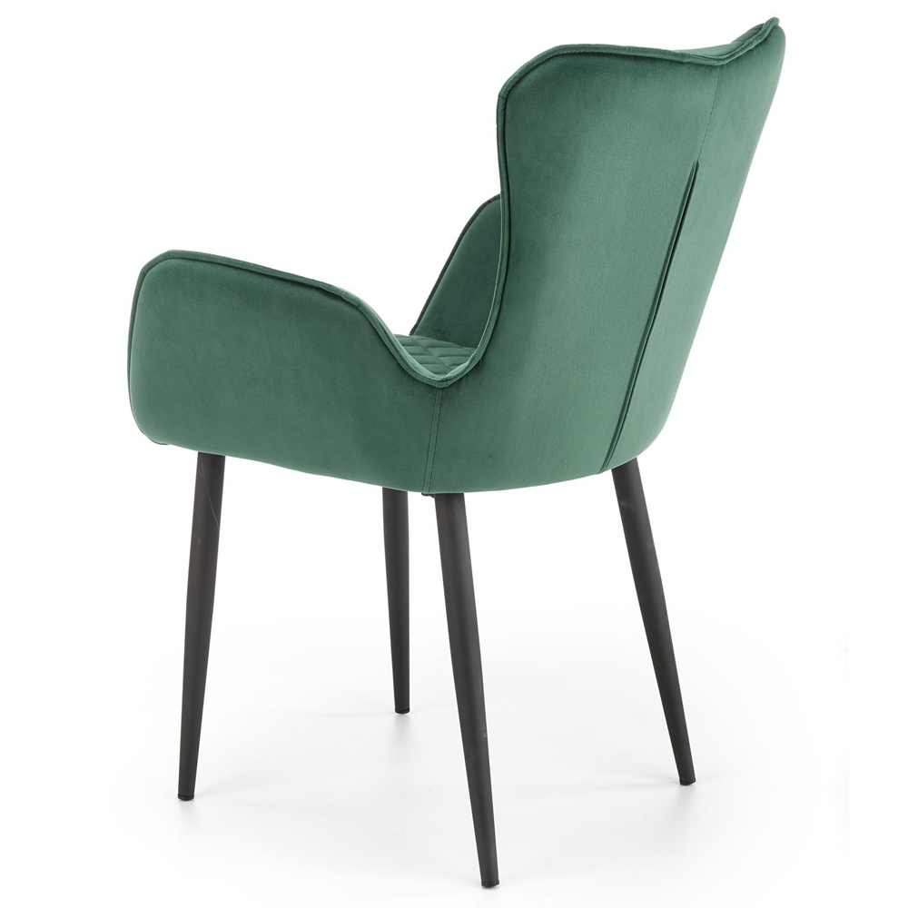 Krzesło tapicerowane Uragems zielone