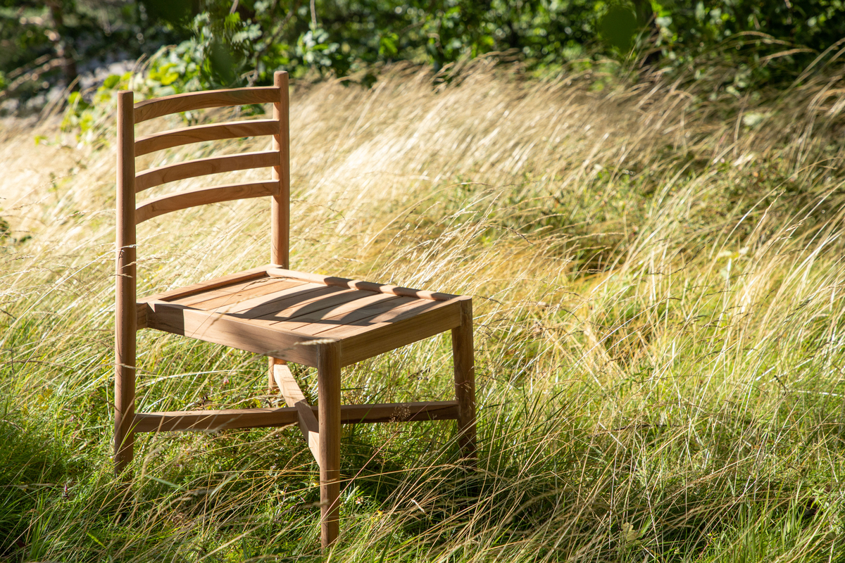 Krzesło ogrodowe Koyoo z drewna tekowego
