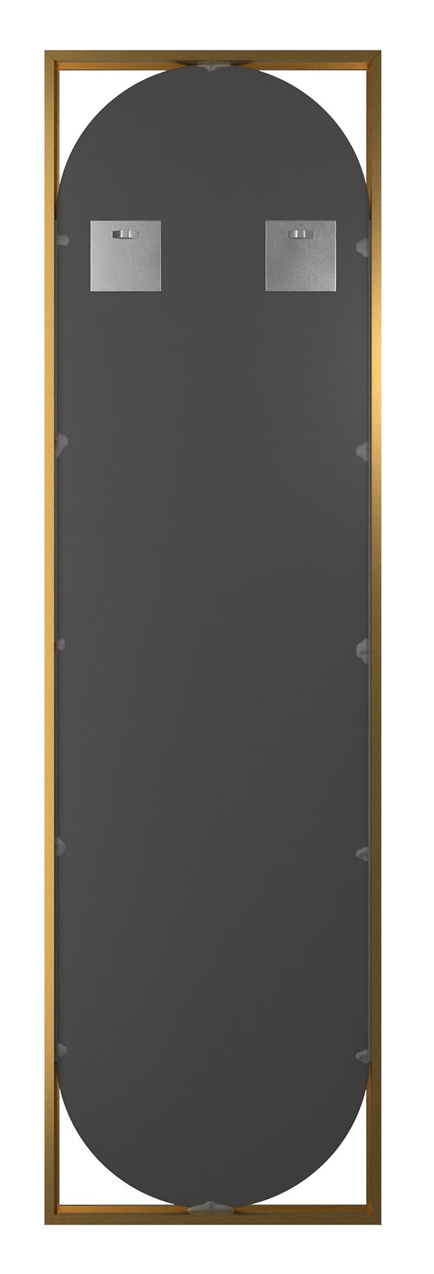 Lustro ścienne Thelmen 132x37 cm w złotej ramie