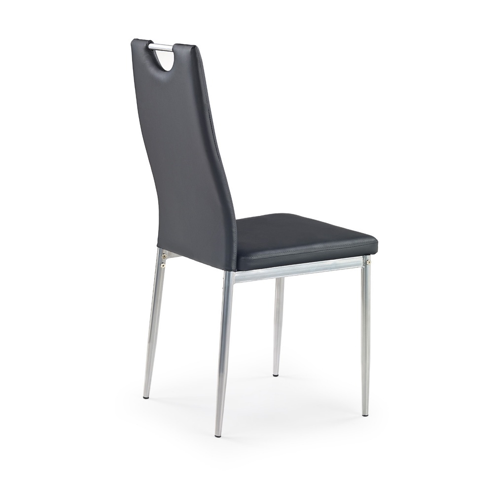 Krzesło tapicerowane Gradna czarne