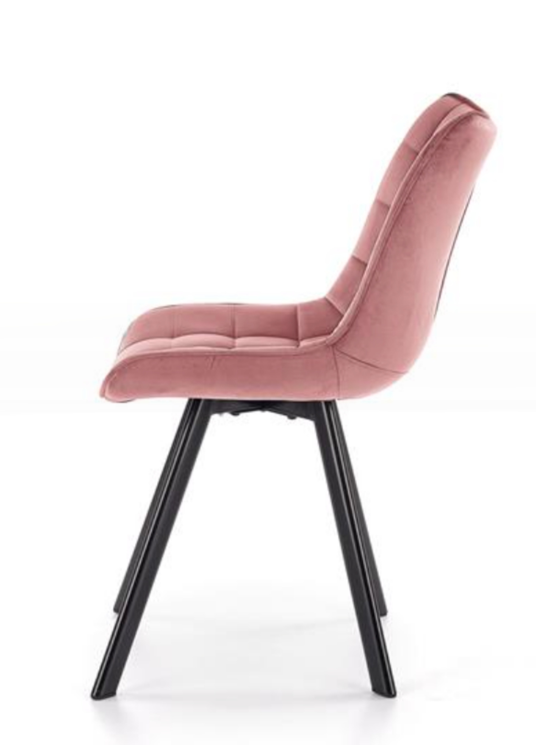 Krzesło tapicerowane Derisa różowe