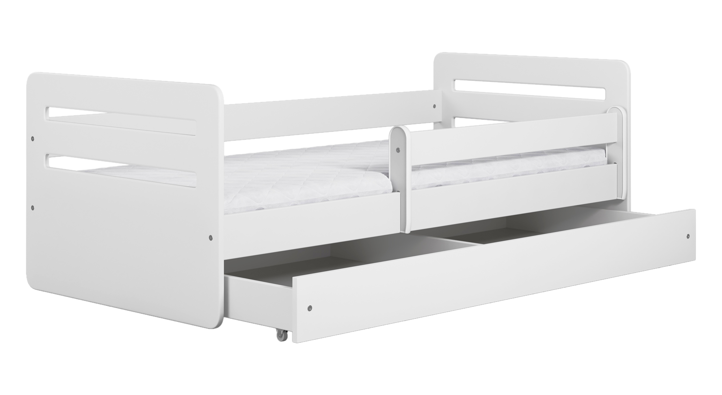 Łóżko dziecięce Brannigan 180x80 cm białe