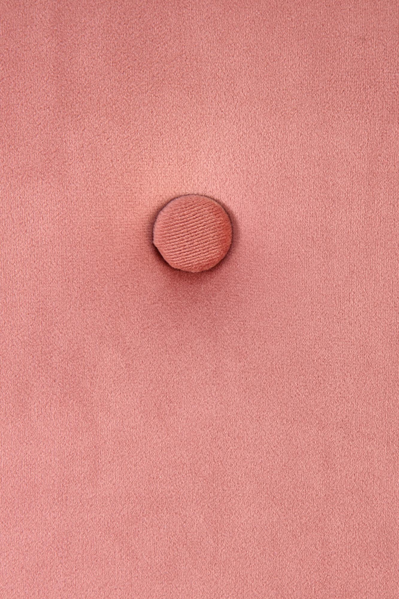 Fotel wypoczynkowy Nostame velvet różowy - złote nóżki