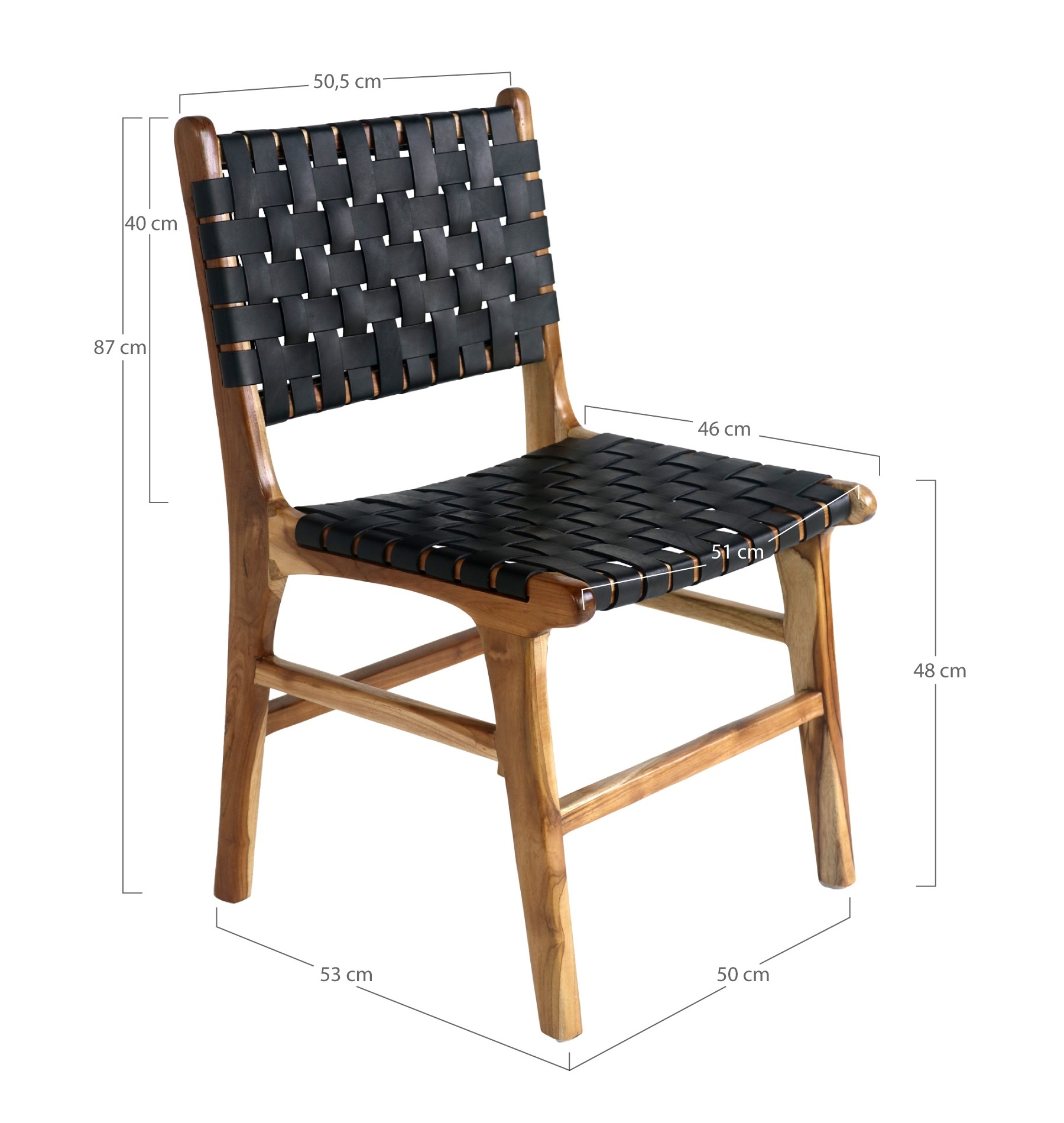Krzesło Bargino brązowo-czarne ze sztucznej skóry