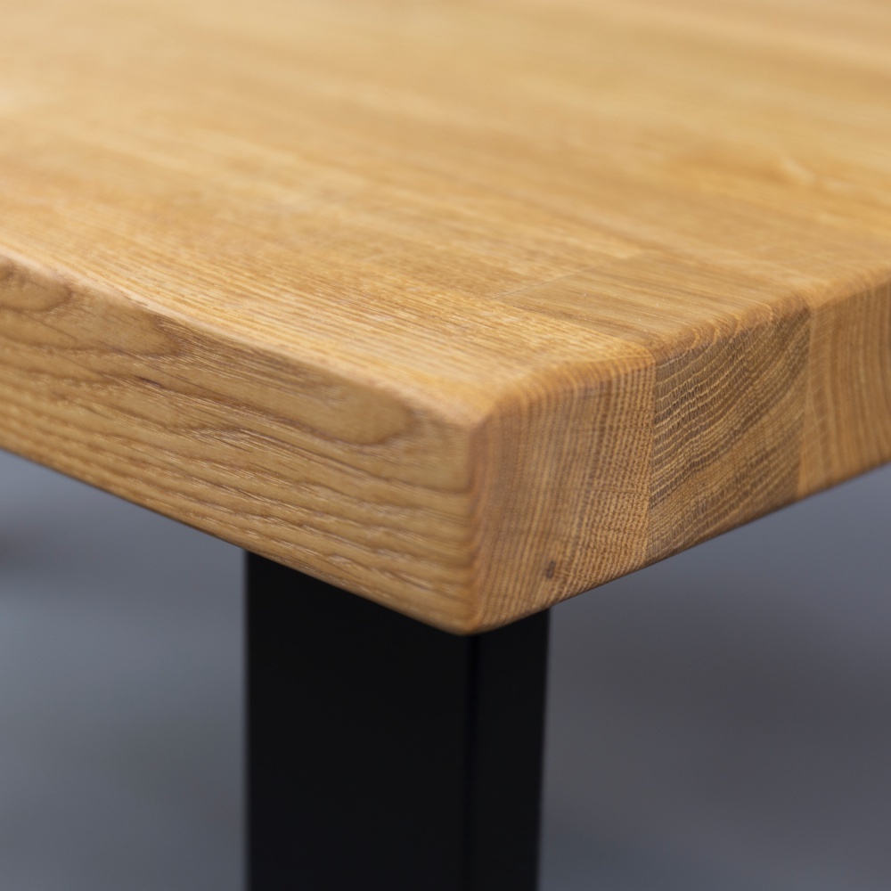 Stół Qildor 150x90 cm z litego drewna dębowego