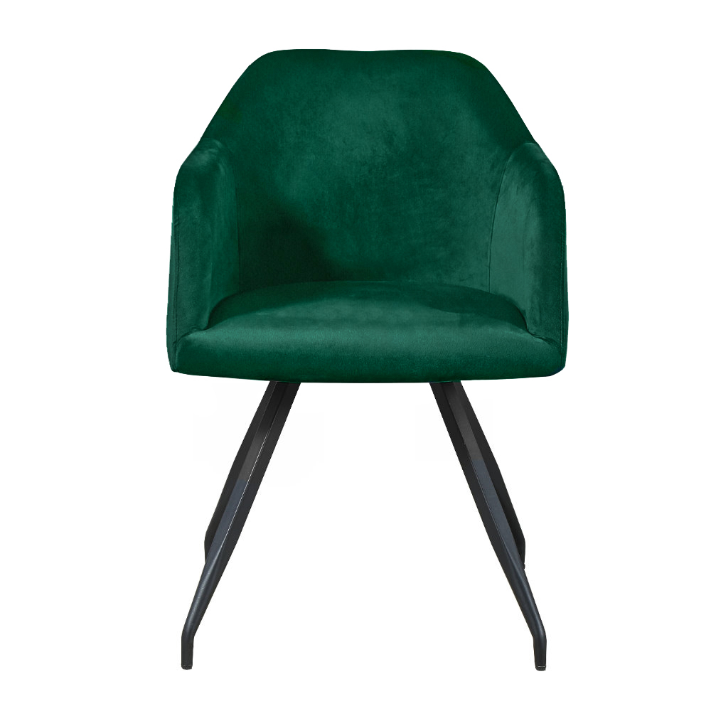 Krzesło tapicerowane Akhun zielone
