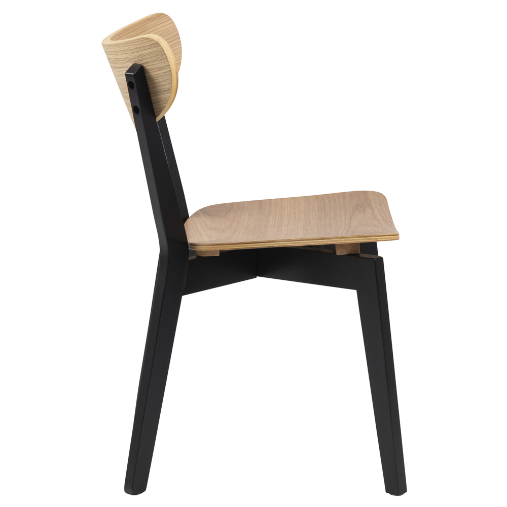 Krzesło Gemirro dąb z czarnymi nóżkami