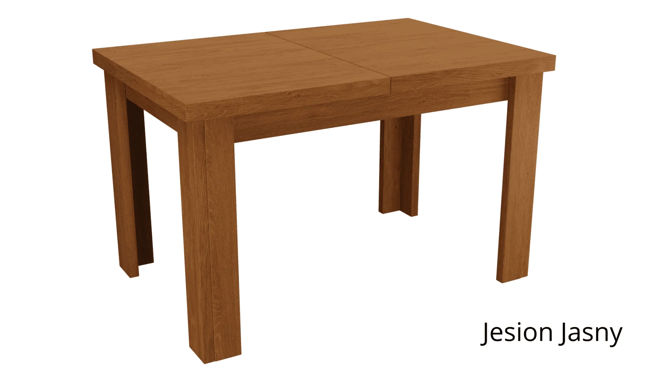 Stół rozkładany Woodruff 120-160x80 cm Jesion jasny