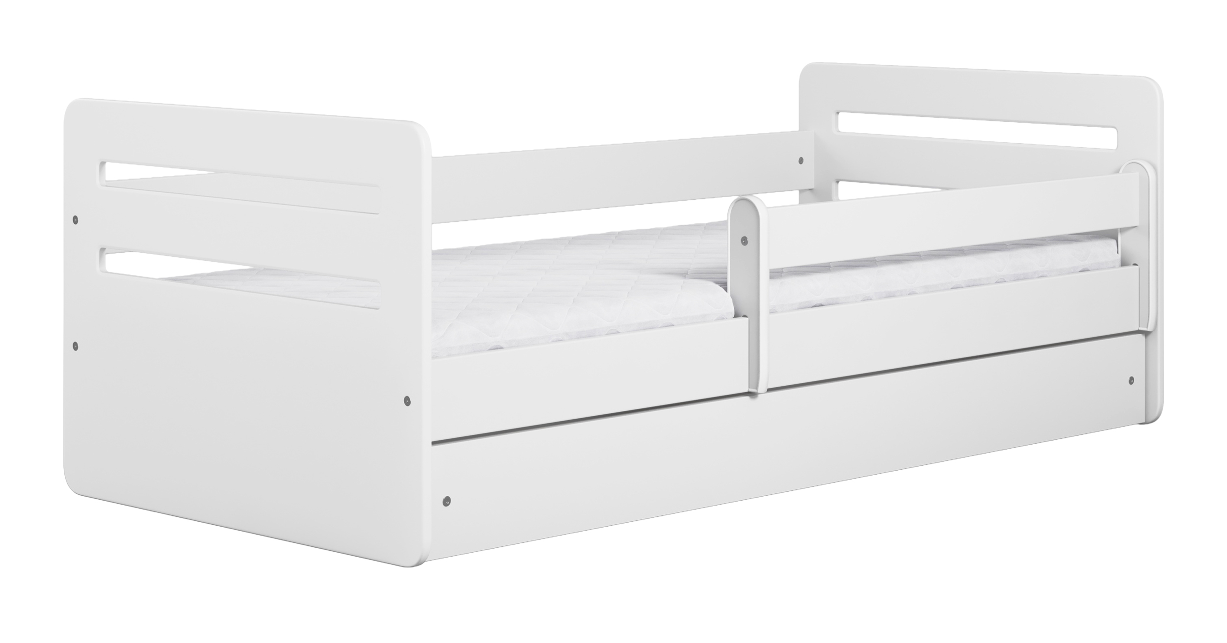 Łóżko dziecięce Brannigan 140x80 cm białe