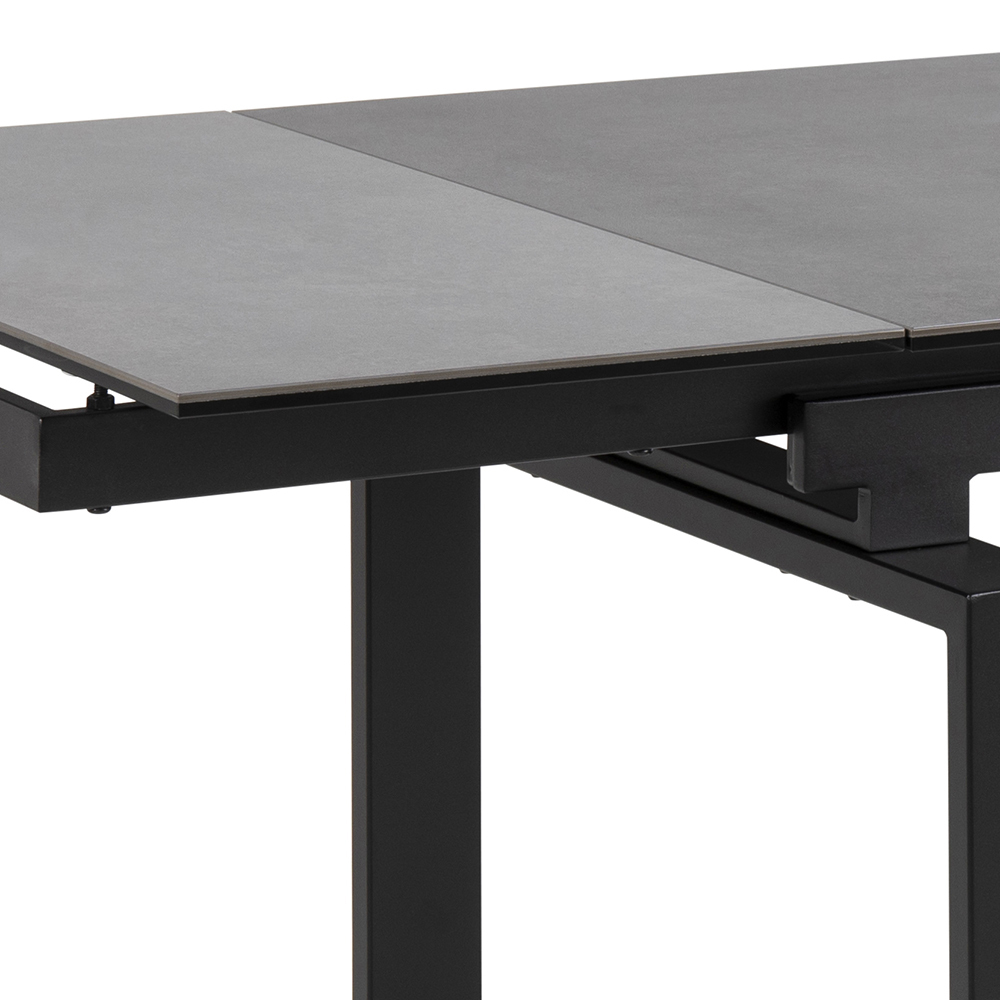 Stół rozkładany Ediazo 120-200x85 cm czarny