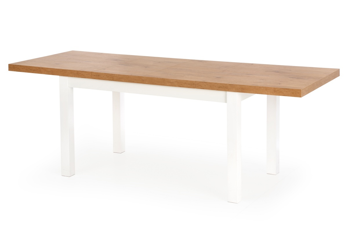 Stół rozkładany Lorez 140-220x80 cm biały-dąb lancelot