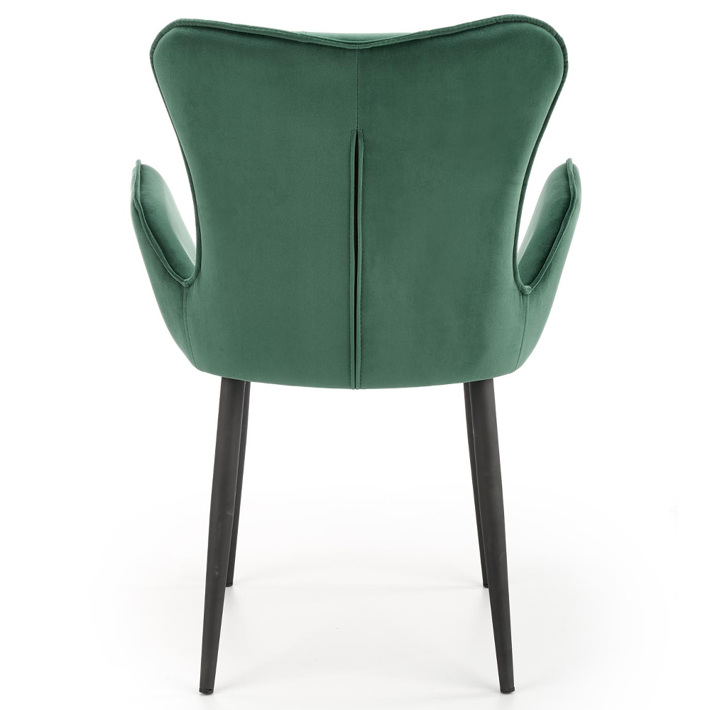Krzesło tapicerowane Uragems zielone