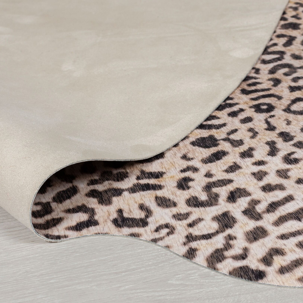 Dywan z motywem zwierzęcym Leopard Print 155x195 cm brązowy/stonowany