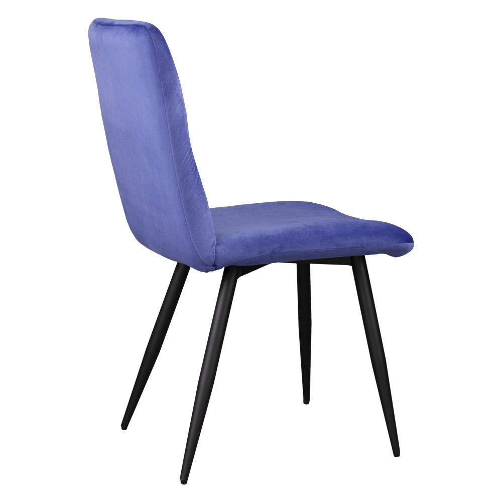 Krzesło tapicerowane Mosterio niebieski velvet