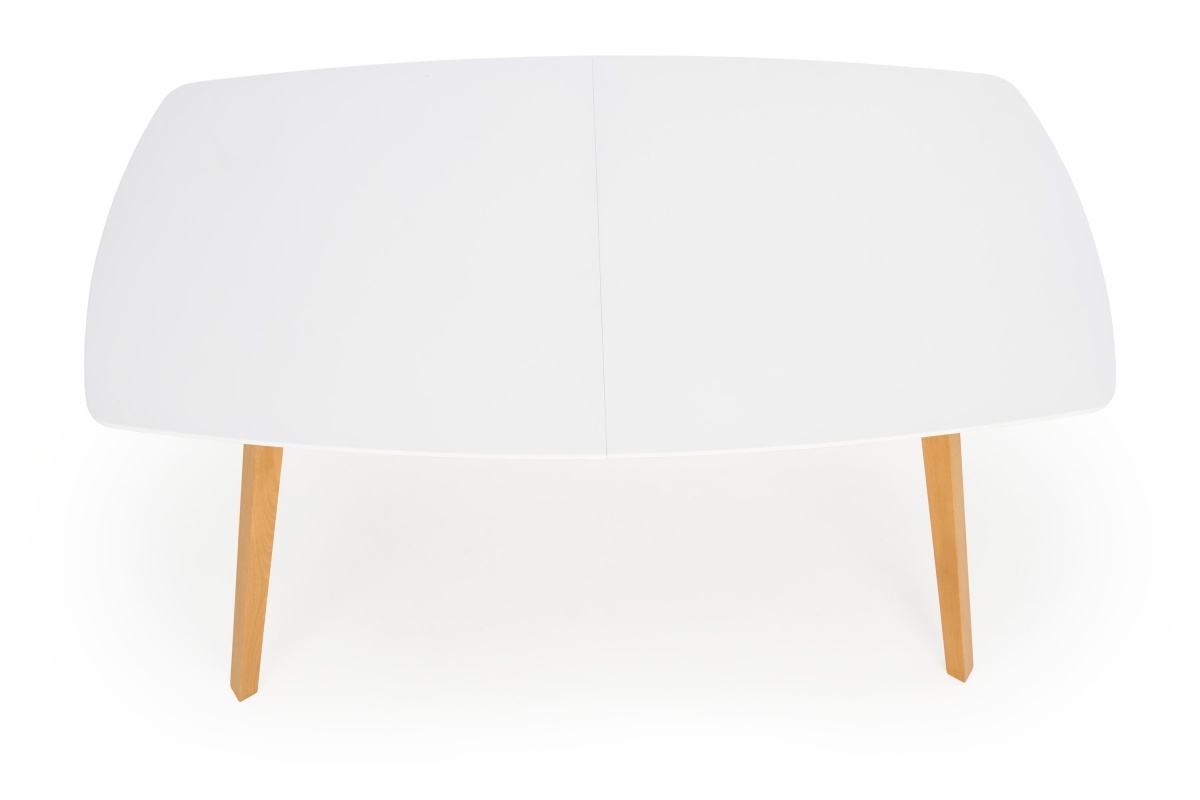 Stół rozkładany Solle 135-185x82 cm biały-dąb miodowy