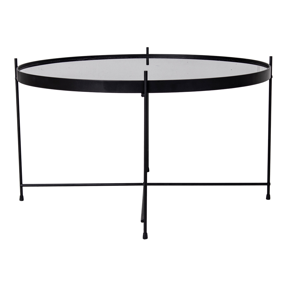 Stolik kawowy Marcolino średnica 70 cm czarny