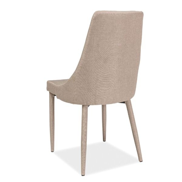 Krzesło tapicerowane Cornido beżowa tkanina