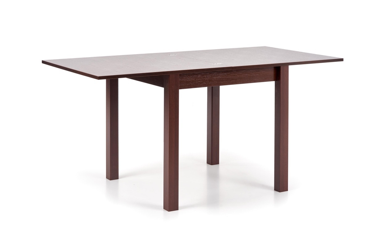 Stół rozkładany Lea 80-160x80 cm ciemny orzech