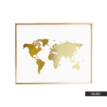 Plakat Mapa Świata