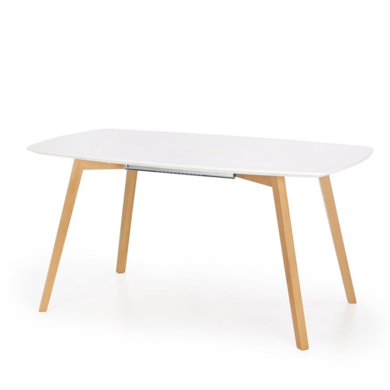 Stół rozkładany Solle 135-185x82 cm biały-dąb miodowy