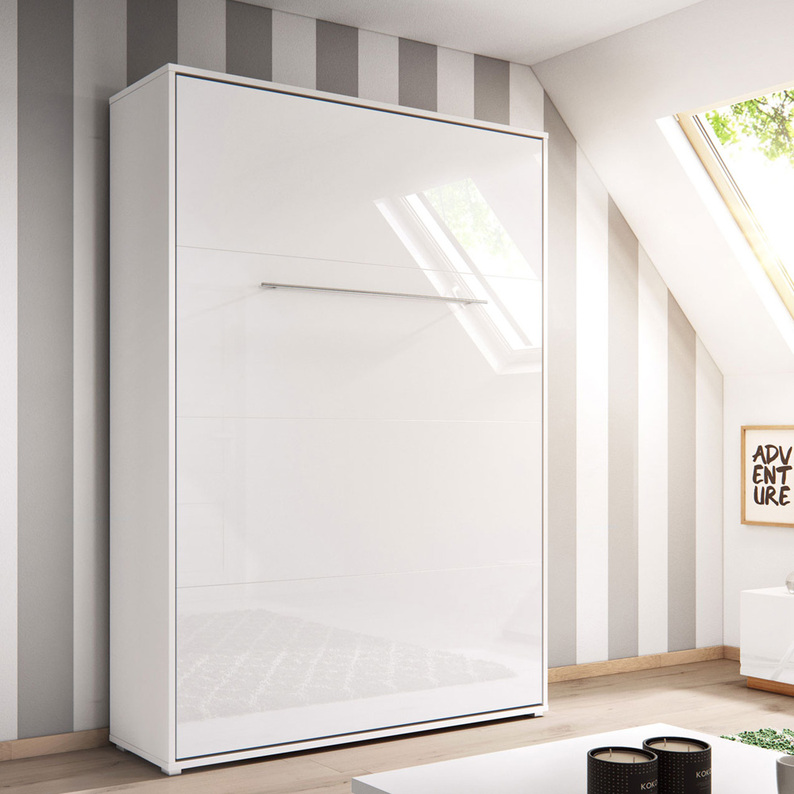 Półkotapczan pionowy Concept Pro 140x200 cm Biały / Biały połysk 