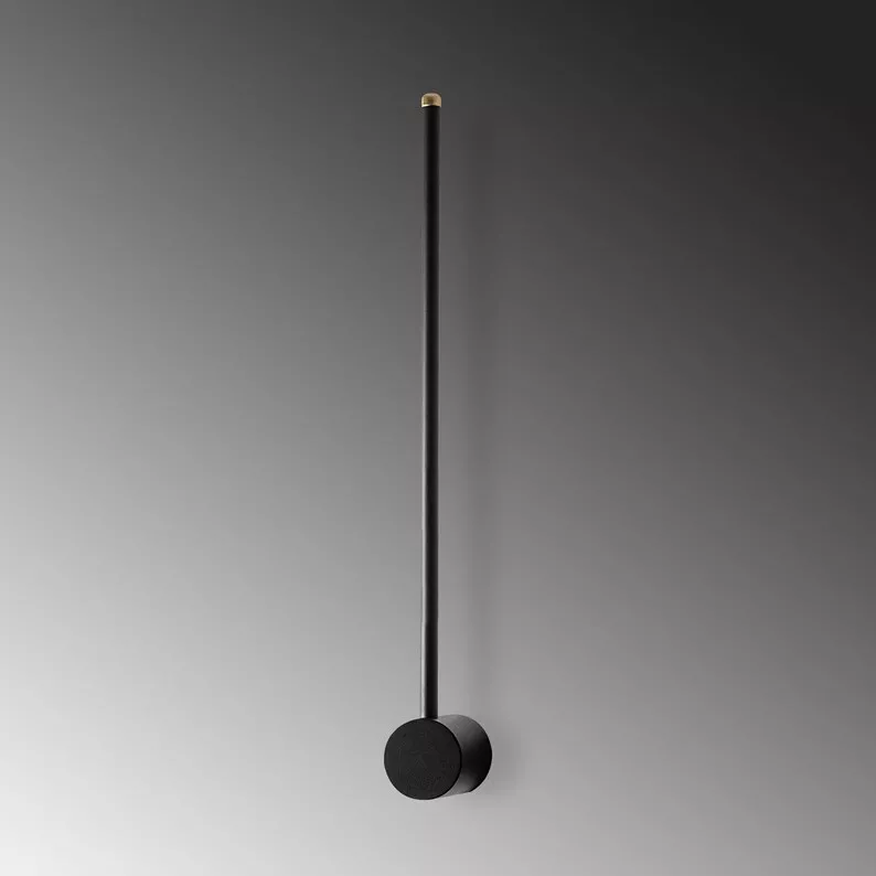 Lampa ścienna Walriefle 62 cm czarna