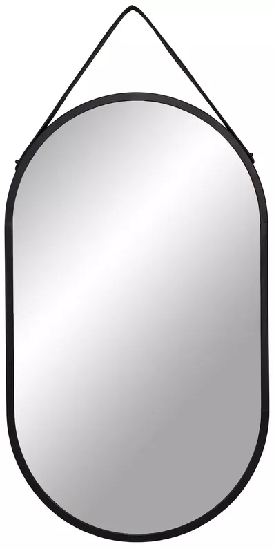 Lustro ścienne Magoita 30x60 cm z czarną ramą