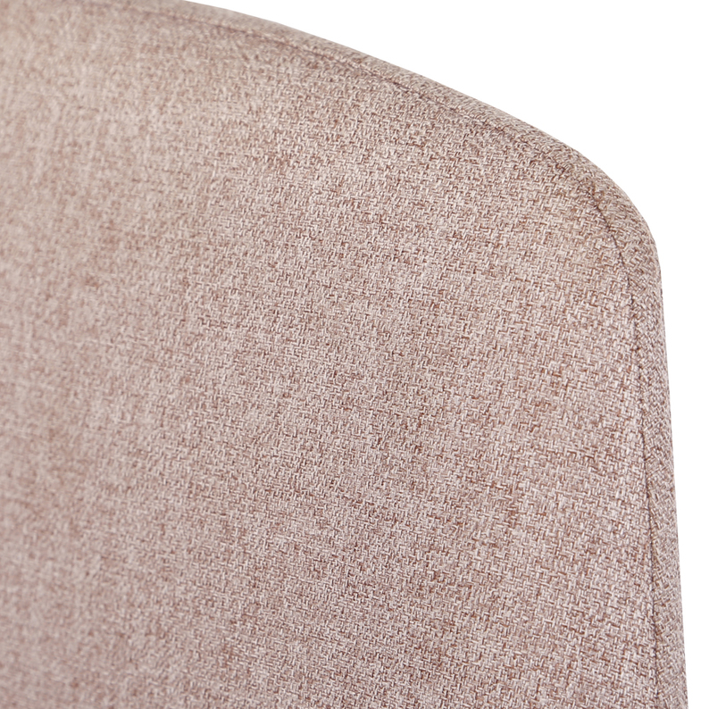 Krzesło tapicerowane Nerrom różowa plecionka wodoodporna