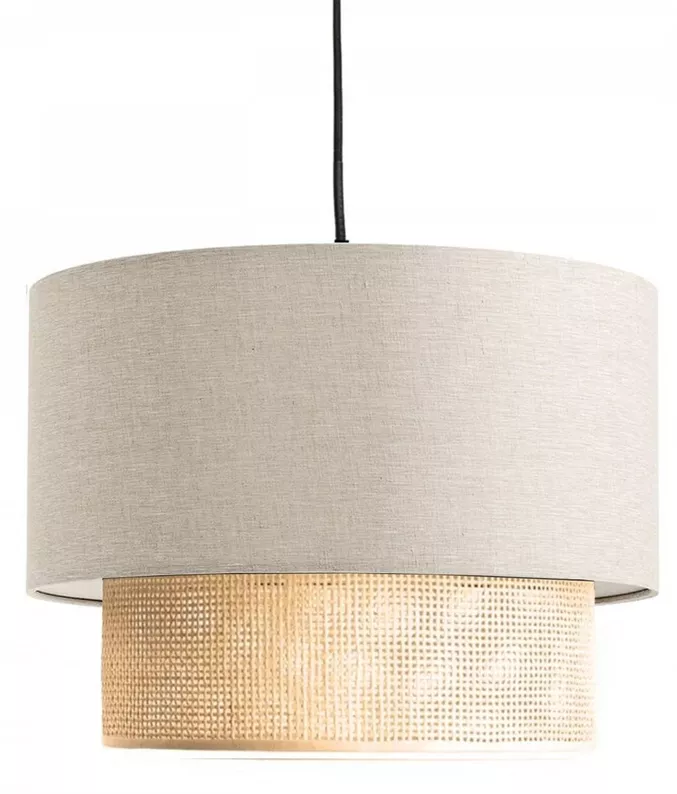 Lampa wisząca Fiestvier średnica 30 cm kremowa