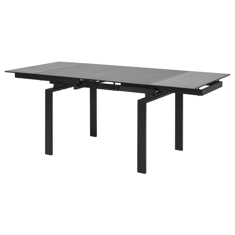 Stół rozkładany Ediazo 120-200x85 cm czarny
