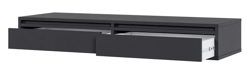 Toaletka Evo z szufladami wisząca 110 cm Czarna