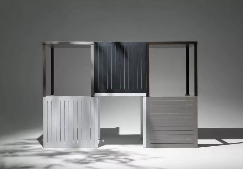 Stół ogrodowy kwadratowy Cube Nardi 80 cm z certyfikowanego tworzywa brązowy