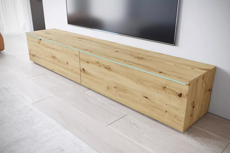 Szafka RTV dwudrzwiowa Kane 180 cm dąb artisan