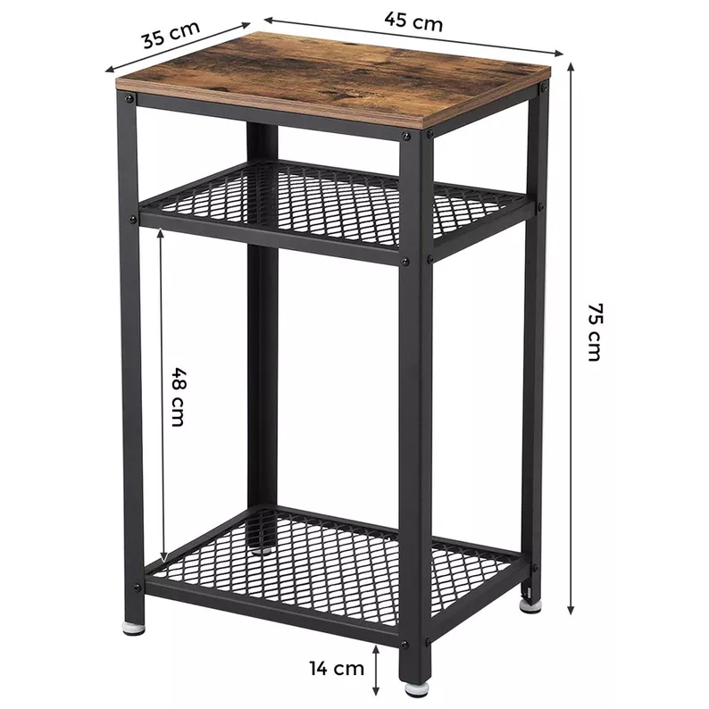Stolik nocny Ramizu o wysokości 75 cm