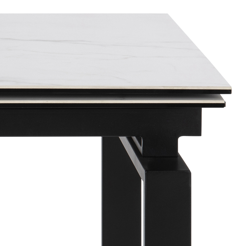 Stół rozkładany Ediazo 120-200x85 cm biały