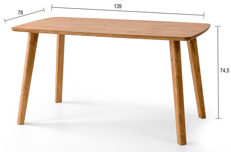 Stół drewniany Satify świerk 139 cm