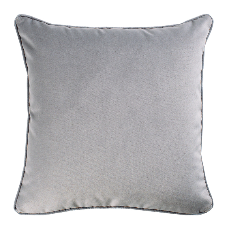 Poduszka dekoracyjna Myrrhis w tkaninie PET FRIENDLY 45x45 cm szara