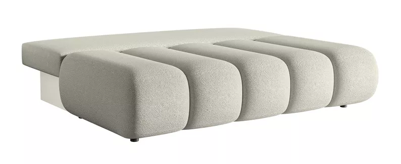 Kanapa trzyosobowa Dandelino Mini z funkcją spania szarobeżowa boucle