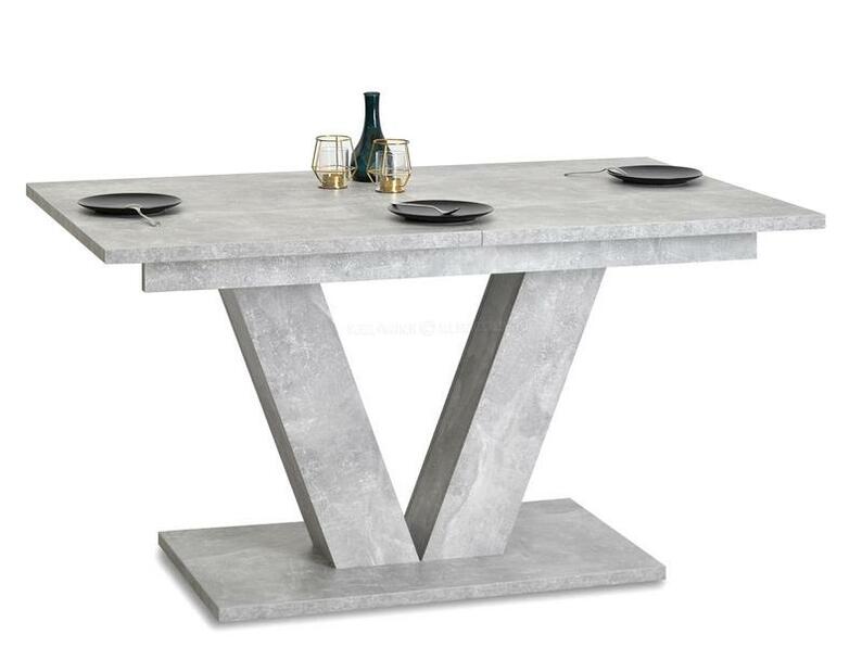 Stół rozkładany Vendig 138-183x90 cm beton do jadalni