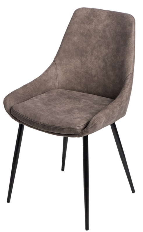 Krzesło tapicerowane Catmint brązowe