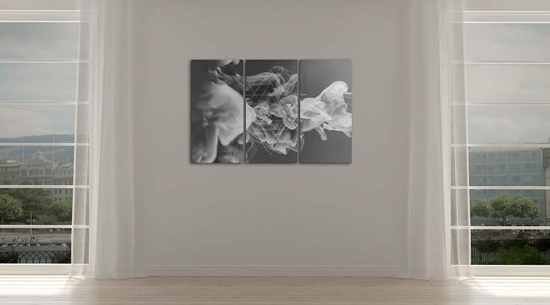 Obraz - Dym i symetria 60x40 cm