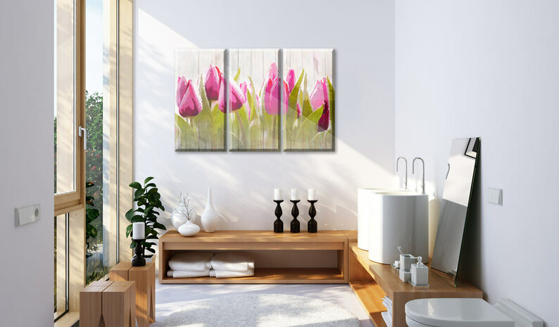 Obraz - Wiosenny bukiet tulipanów 120x80 cm