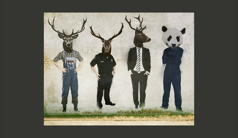 Fototapeta Man or animal?
