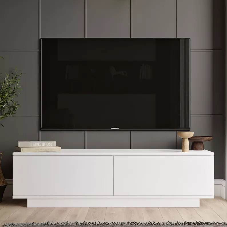 Szafka RTV Fenin 35,5x140 cm biała