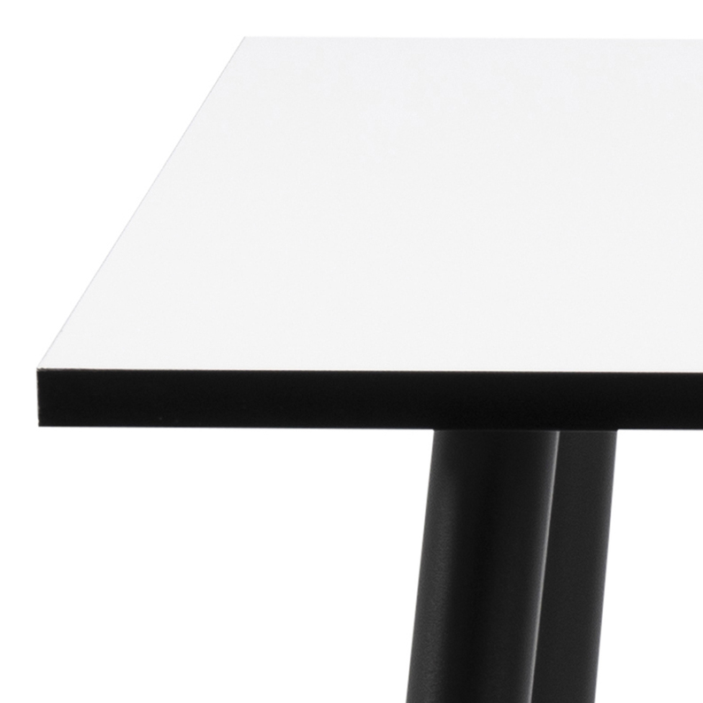 Stół do jadalni kwadratowy Denaser 80x80 cm biały