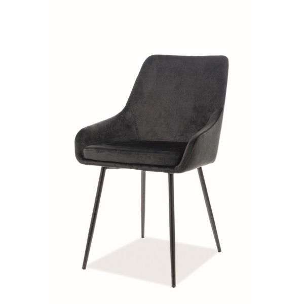 Krzesło tapicerowane Kalvi czarne