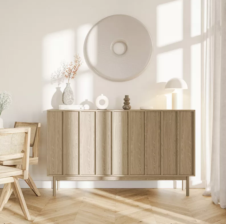 Komoda trzydrzwiowa Neksto 150 cm Dąb olejowany